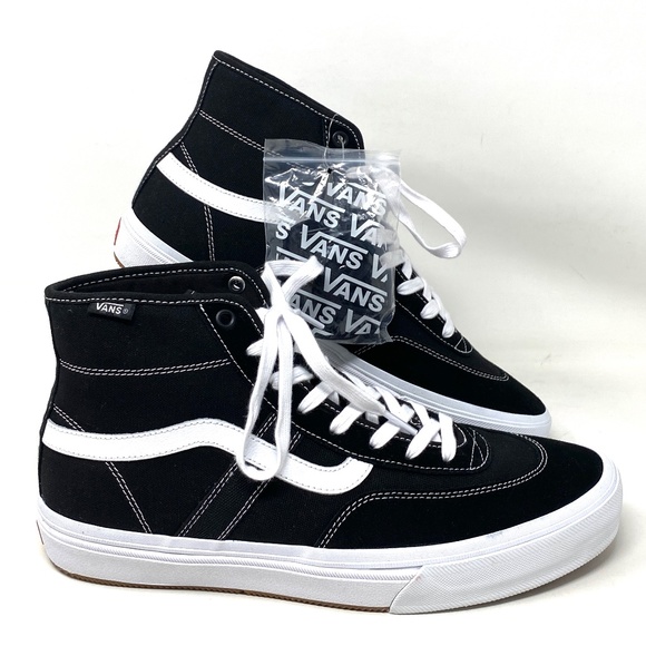 Vans Other - VANS Crockett High Top Black Men’s Suede Canvas Skate Sneakers Size VN0A5JIGY28